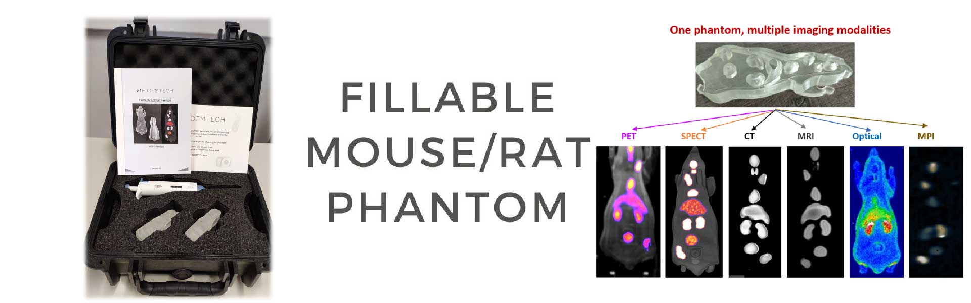 Fillable mouse/rat phantom