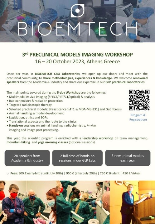 BIOEMTECH 3rd preclinical models imaging workshop