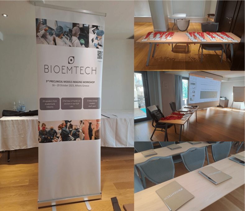 Everything is ready for the 3rd BIOEMTECH Preclinical Models Imaging Workshop