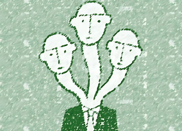 Man with 3 heads