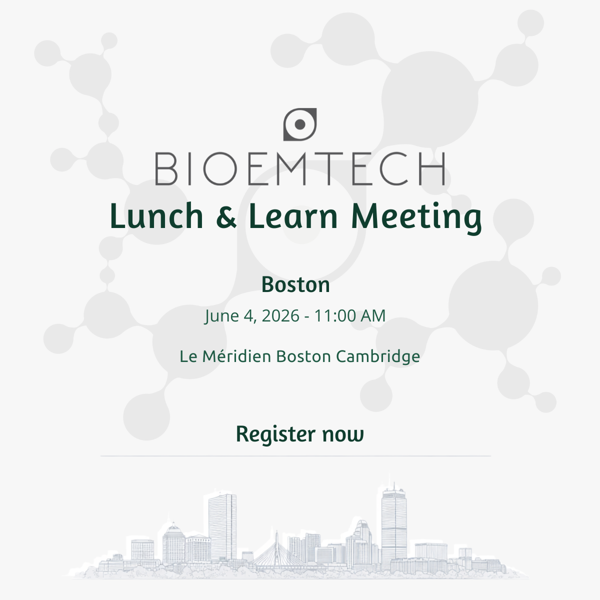 BIOEMTECH Lunch & Learn Meeting